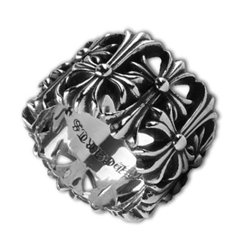 Chrome Hearts Ring Cemetery 925 Silver Ring (Round)